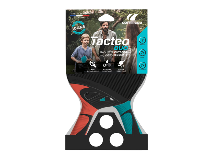 Raquette de ping pong tacteo pack duo