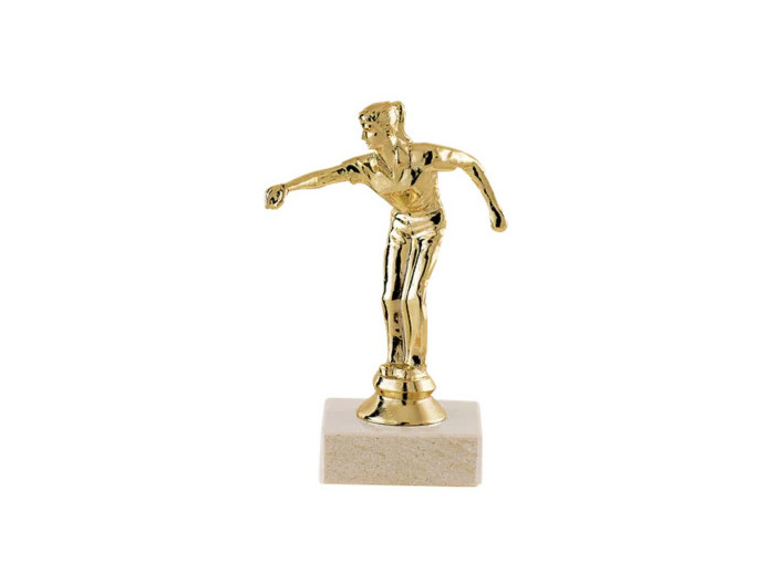 Trop sujet plas or petanque h 13cm