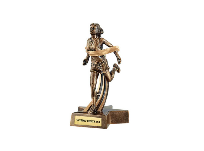 Trophee resine course femme h. 22 cm