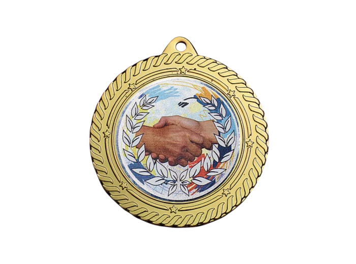 Medaille fer diam70mm or