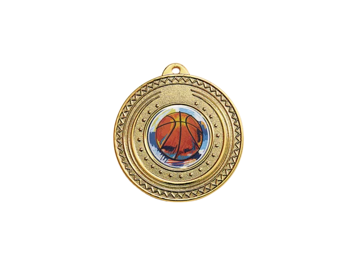 Medaille porte-centre fer or 50mm