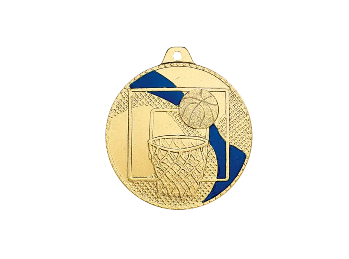 Medaille frappee fer basket 50mm