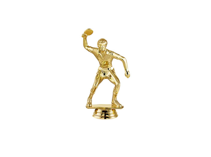 Trophee sujet plas or tdt h 12 cm