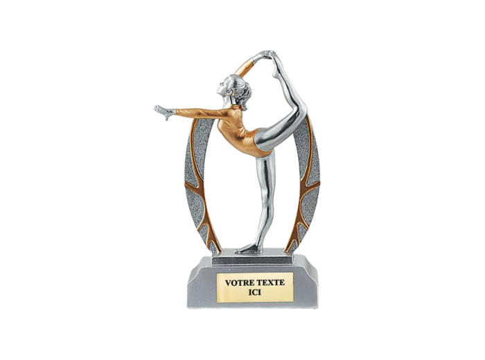 Trophee resine gym femme 3d h. 25 cm