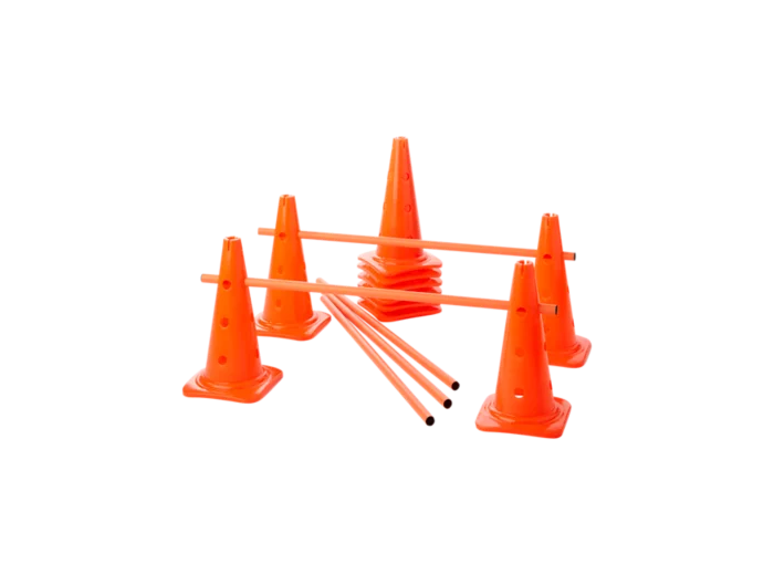 Lot de 10 cones 12 trous 40 cm et 5