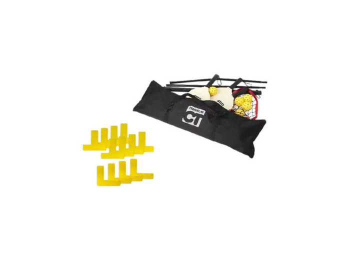 Set de pickleball avec marquages