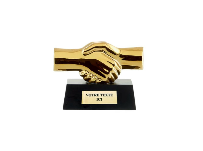 Trophee ceramique fair play 18x14cm