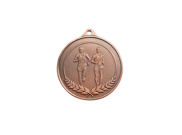Medaille frappee bronze running 50mm