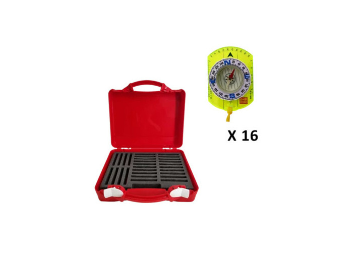 Coffret scolaire 16 boussoles sco