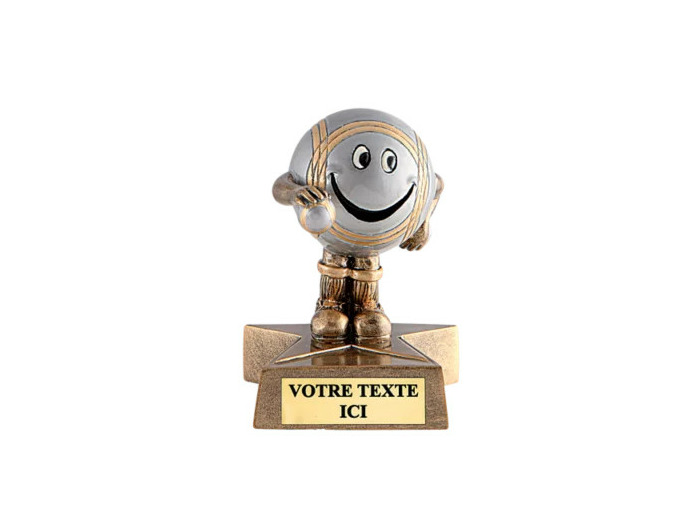 Trophee resine petanque h. 10 cm