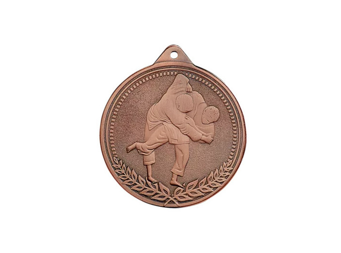 Medaille frappee fer judo 70mm