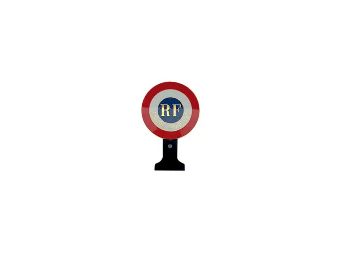 Cocarde auto/voiture-maire adj