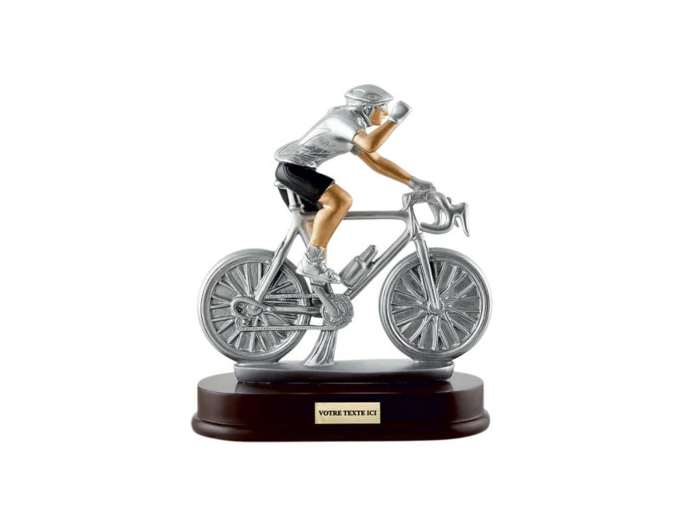 Resine cyclisme femme h.21x24cm