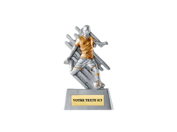 Trophee resine eco joueur foot f h.11cm