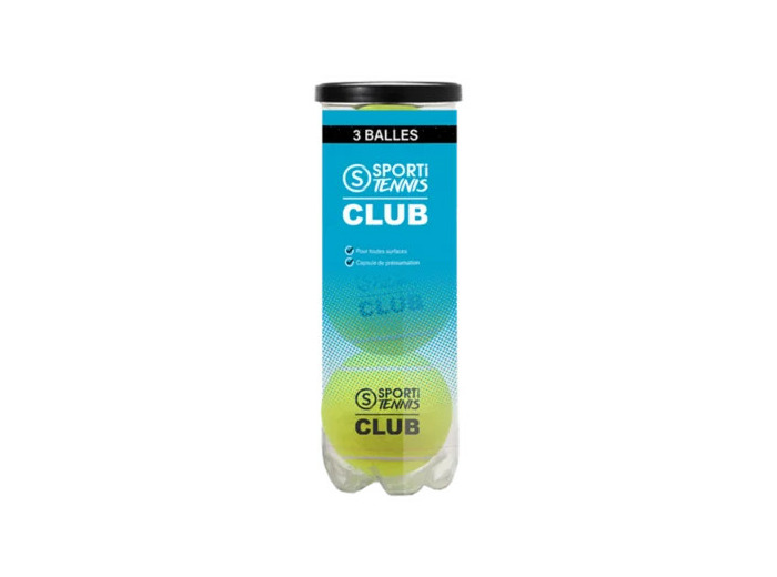 Tube de 3 balles de tennis