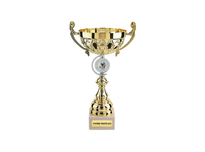 Coupe class or/arg h 37 cm d 160 mm