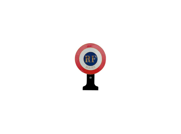 Cocarde metal/voiture-maire
