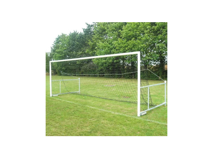 Paire de buts foot à 8 repliables deport reglable de 2,10 a 3,10 m facade en acier