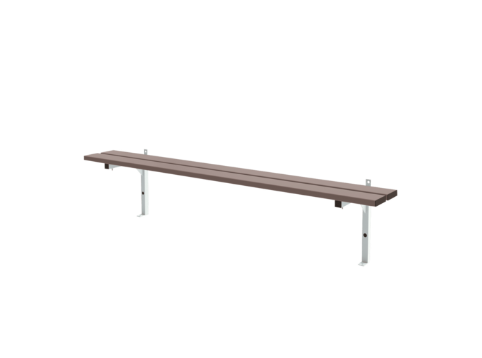Banc simple fixation murale