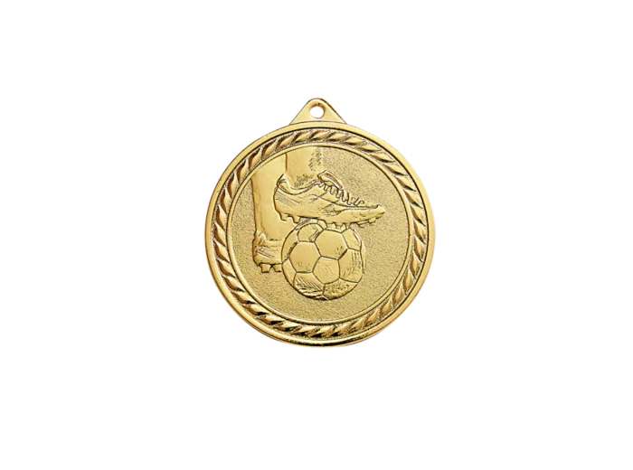 Medaille frappee or football 50mm