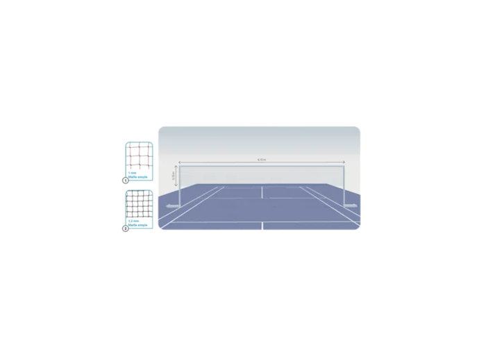 Filet de badminton - pe 05 mm