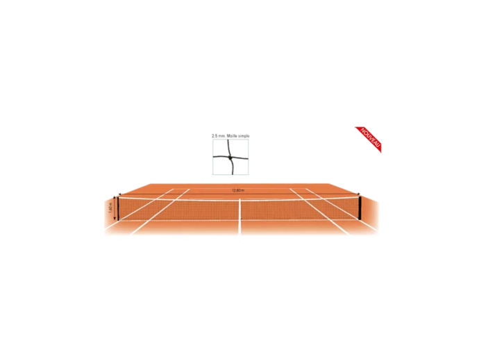 Filet tennis - dia. 25 mm - maille
