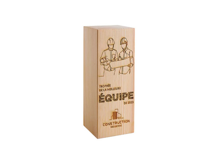 Trophee bois hauteur 180 cm