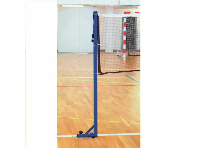 Paire de poteaux badminton compétition à fixer