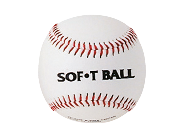 Balle baseball 12" - avec coeur mousse