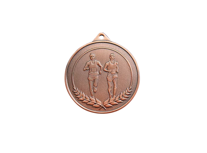 Medaille frappee bronze running 50mm