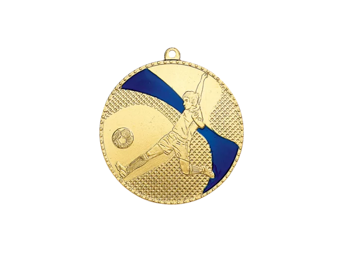 Medaille frappee fer foot 50mm