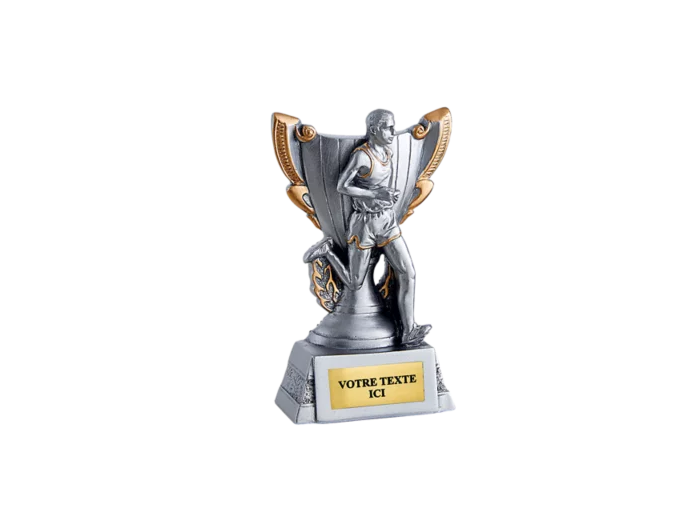 Trophee resine discip running h 11cm