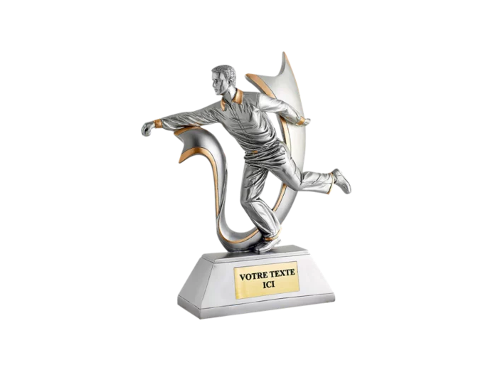 Trophee resine joueur boule lyonnais h.32cm
