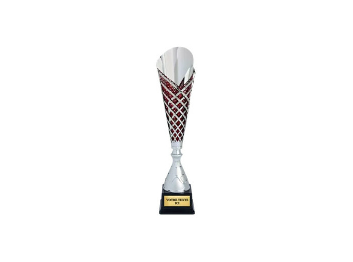 Coupe classique argent/rouge hauteu
