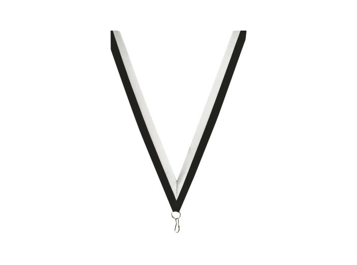 Ruban noir/blanc large 80x2.2cm