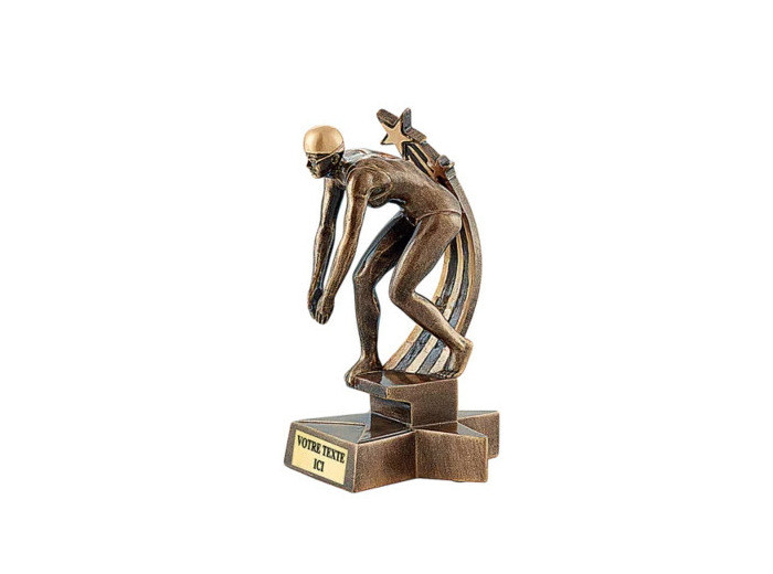 Trophee resine natation femme h. 20 cm
