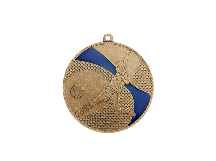 Medaille frappee fer foot 50mm