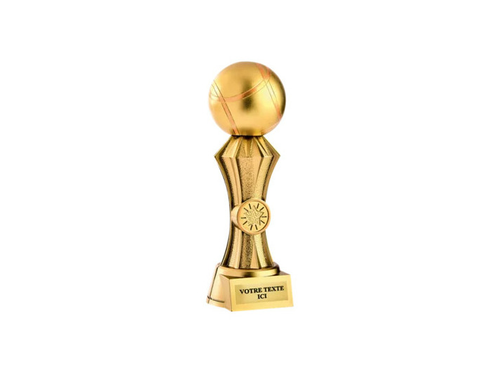 Trophee resine discipline or petanq