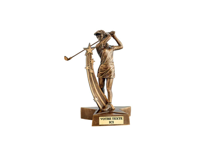 Resine golf femme h.21 cm
