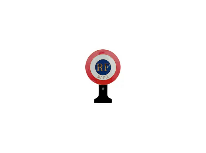 Cocarde auto/voiture-maire