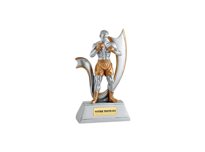Trophee resine boxeur h.20 cm
