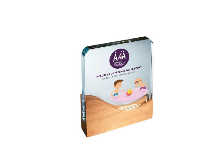 Trophee verre epaisseur 20 mm