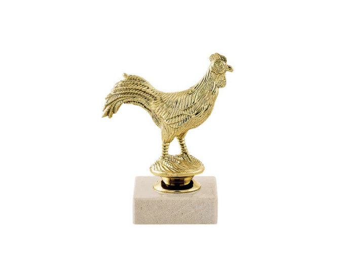 Trop sujet plas or animaux h 12cm