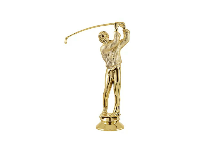 Sujet plastique or golf ho h.13cm