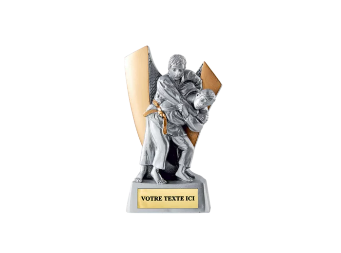 Trophee resine judo h. 12 cm