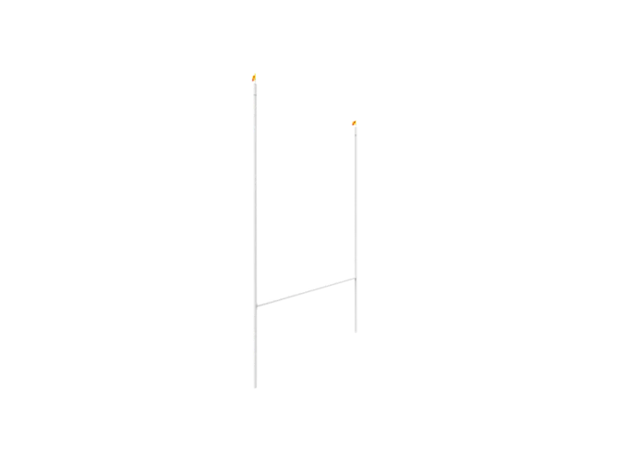 Paire de buts aluminium h.11m