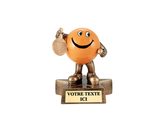 Trophee resine humour tdt h. 11 cm
