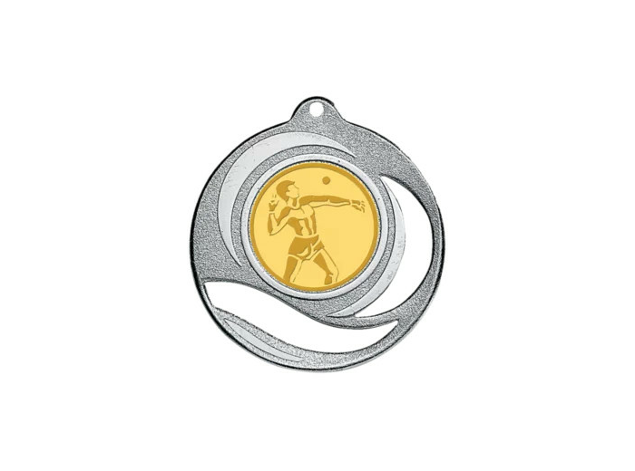 Medaille fer a trou diam50mm argt