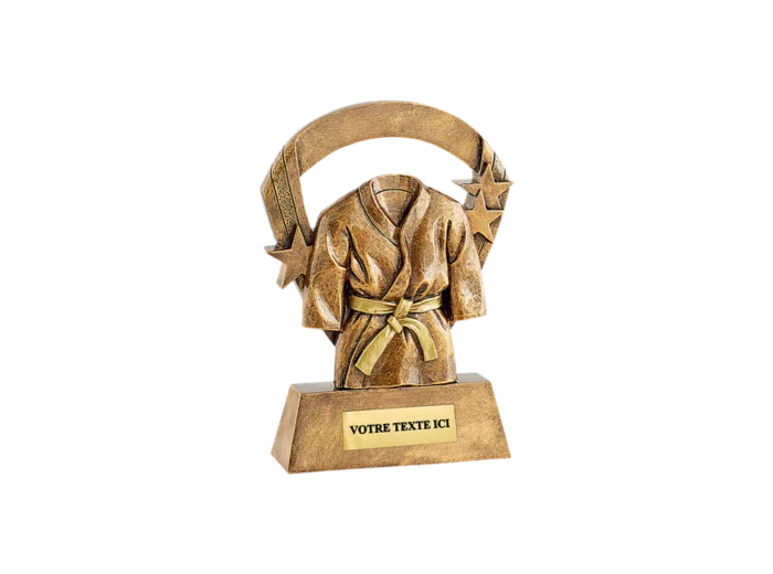Trophee resine kimono or h.16 cm