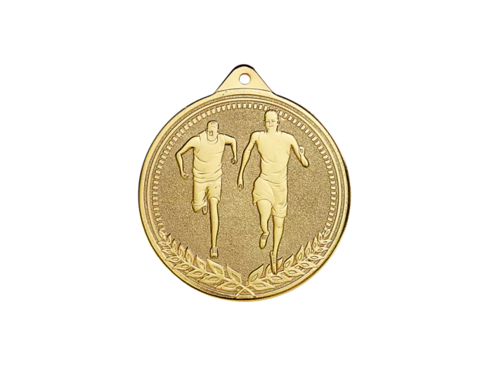 Medaille frappee fer cross 70mm or